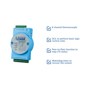 thermocouple pt100 IoT Modbus Remote I/O Module Advantech ADAM-6018+