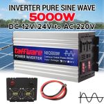 Power Inverter Pure Sine Wave 5000 watt DC  24volt